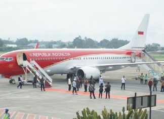 Jokowi-tiba-di-Jayapura
